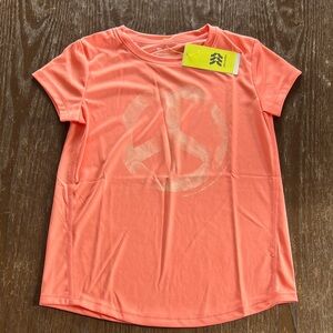 Girl’s All in Motion Coral Athletic Top